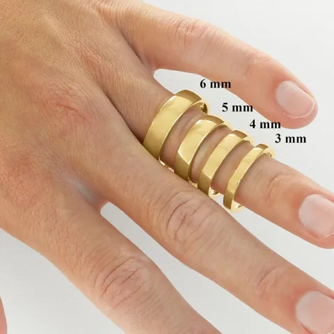 4 mm Trauring aus 14 Karat Gold