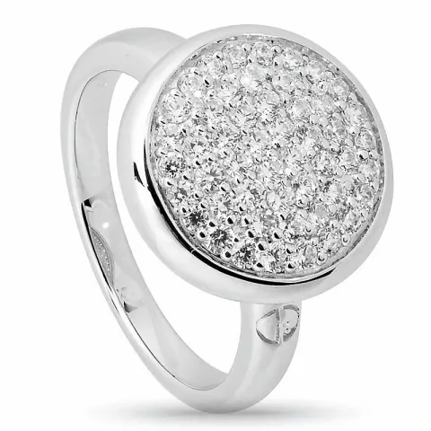 runder Zirkon Ring aus Silber