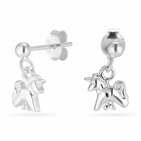 Einhorn Ohrringe in Silber