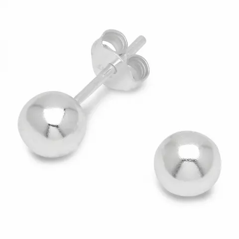 6 mm Kugel Ohrringe in Silber