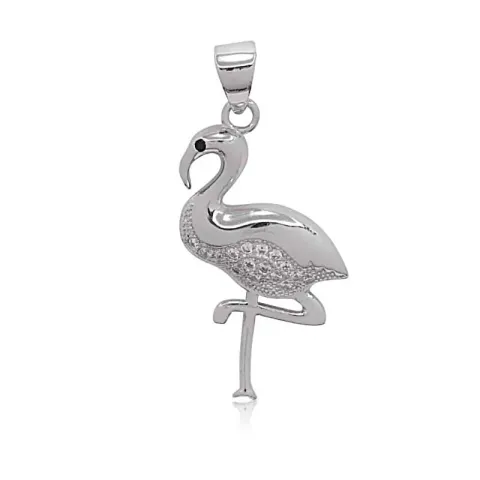 Vögel Zirkon Anhänger aus Silber