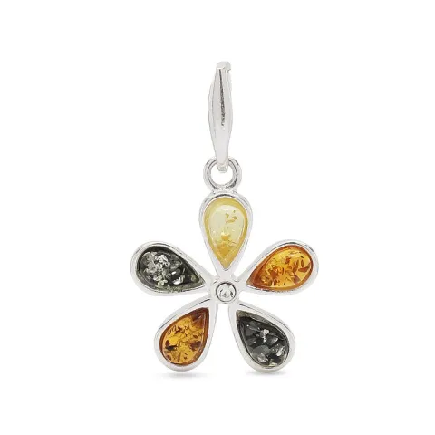 Blumen Anhänger aus Silber