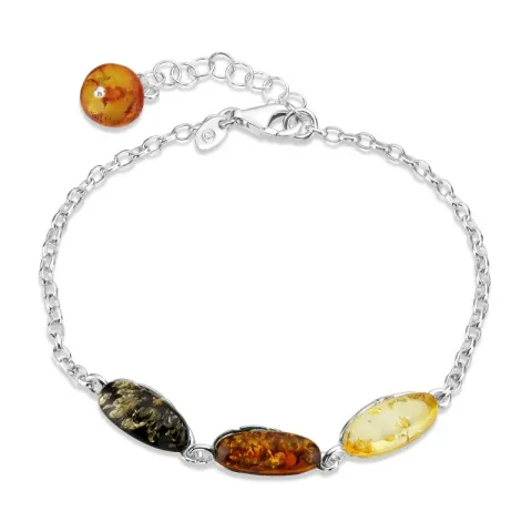 Bernstein Armband aus Silber