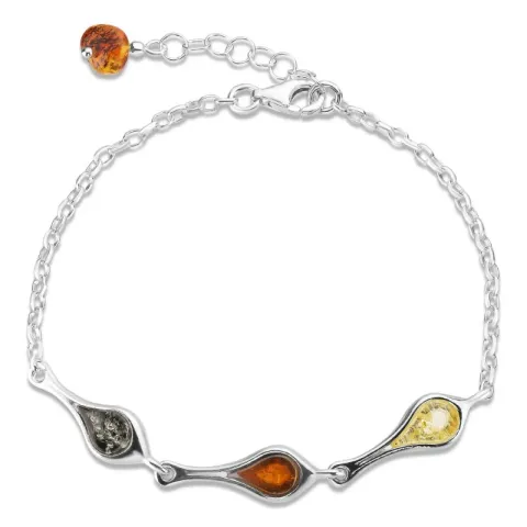 Bernstein Armband aus Silber