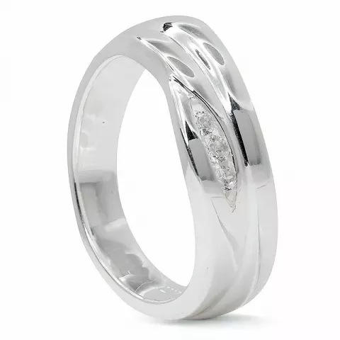 abstraktem Ring aus Silber