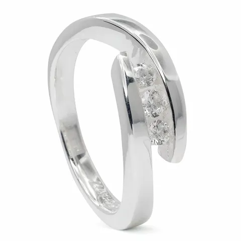 Kollektionsmuster Zirkon Ring aus Silber
