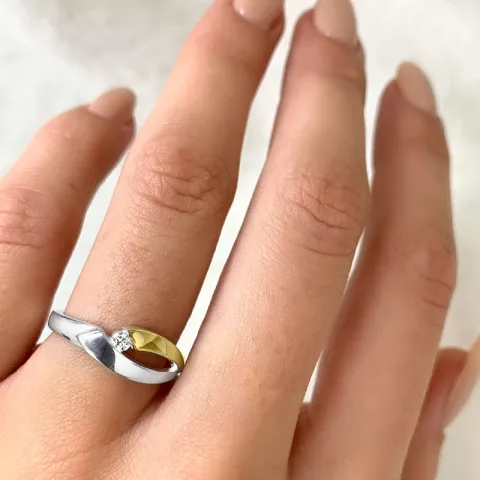 Ring aus Silber mit vergoldetem Sterlingsilber