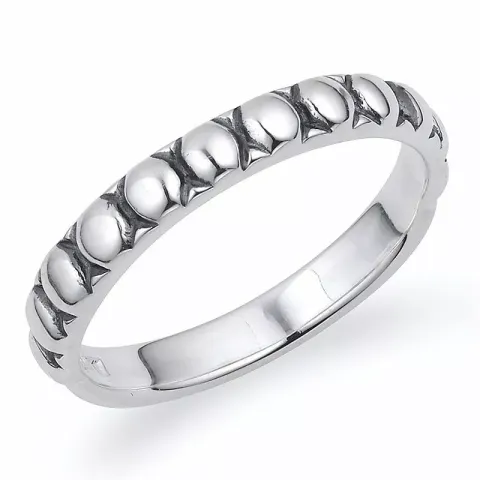 Kreis ring aus oxidiertem sterlingsilber