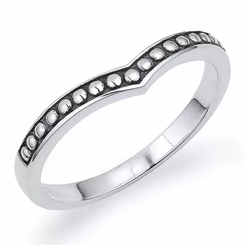 Silber ring aus oxidiertem sterlingsilber