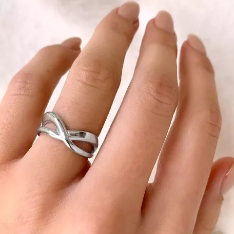 Strukturierter ring aus silber