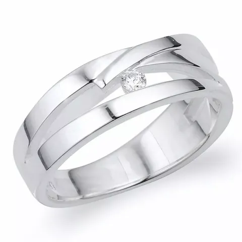 abstraktem Ring aus Silber