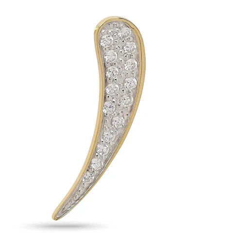 Zirkon Silber Anhänger aus vergoldetem Sterlingsilber