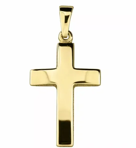 14 x 21 mm Kreuz Anhänger aus 8 Karat Gold - Amoré