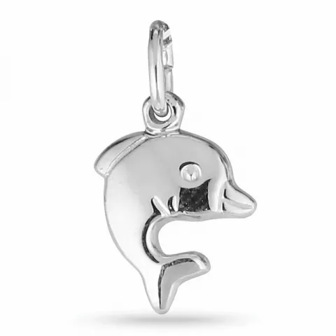 Delfin Anhänger aus rhodiniertem Silber