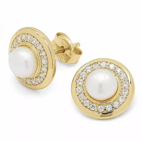 Ohrringe Perlen in 14 Karat Gold mit 