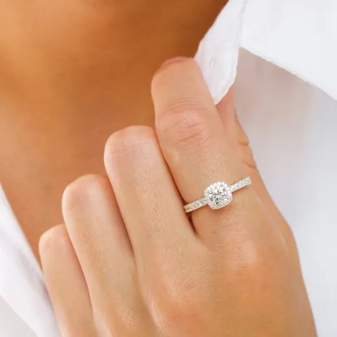 Zirkon Ring aus Silber