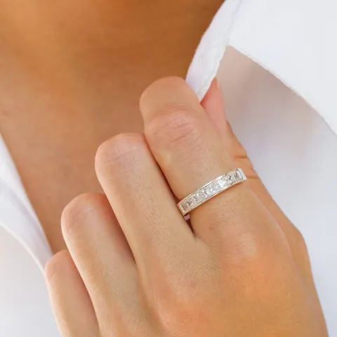 Zirkon Memoirering aus Silber