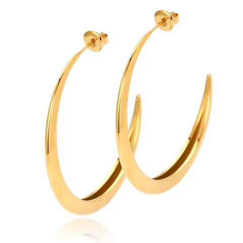 Sistie2ND Lux Kreole in vergoldetem Edelstahl