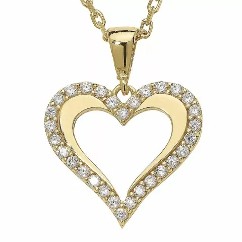 Herz Ankerhalskette aus Silber und Herzförmiger Anhänger aus Silber