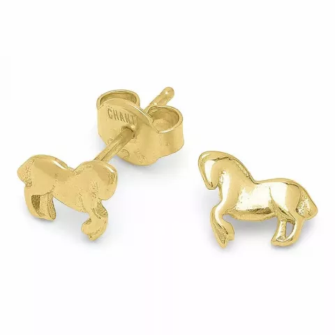 Pferde Ohrringe in vergoldetem Sterlingsilber