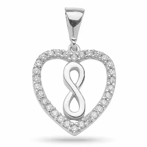 Infinity Herz Anhänger aus Silber