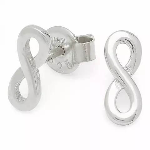 Kollektionsmuster infinity Silberohrringe in Silber