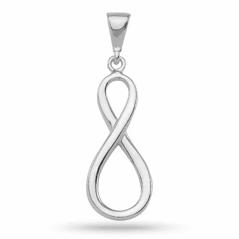 Polierter infinity Anhänger aus Silber