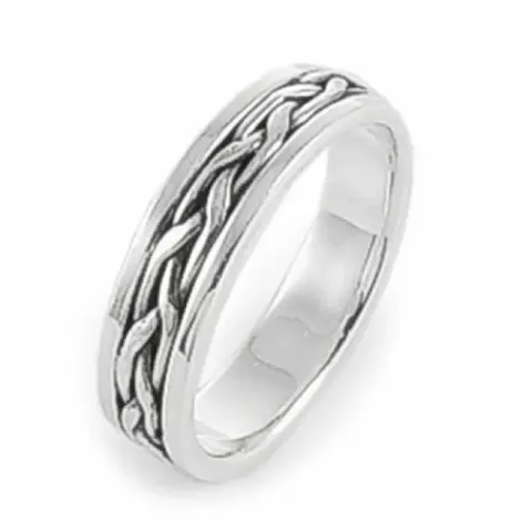 Geflochtenes ring aus silber