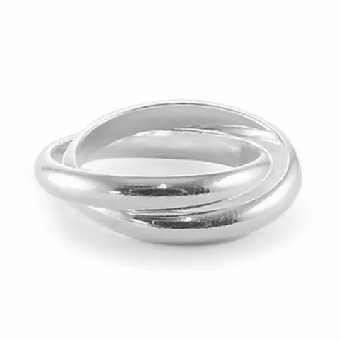 Doppeltes ring aus silber