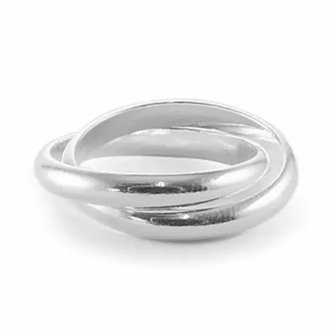 Doppeltes ring aus silber