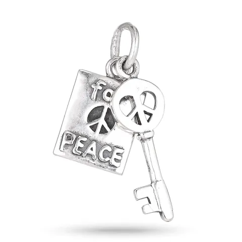 peace Anhänger aus Silber