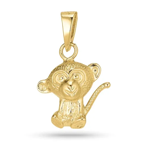 Affe Anhänger aus vergoldetem Sterlingsilber