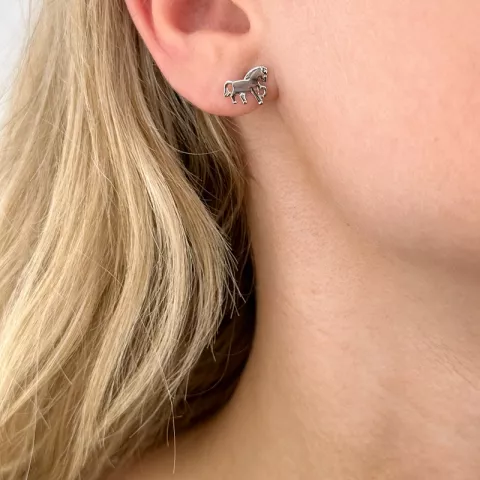 Pferde Ohrringe in Silber