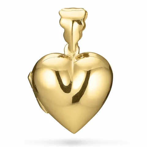 Herz Medaillon aus vergoldetem Sterlingsilber