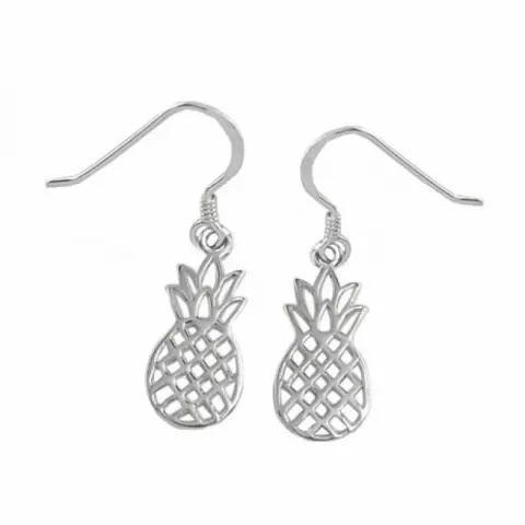 Ananas Silberohrringe in Silber