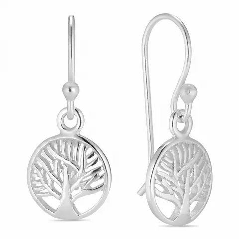 10 mm Lebensbaum Ohrringe in Silber
