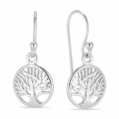 12 mm Lebensbaum Ohrringe in Silber
