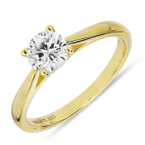 Zirkon Ring aus 8 Karat Gold