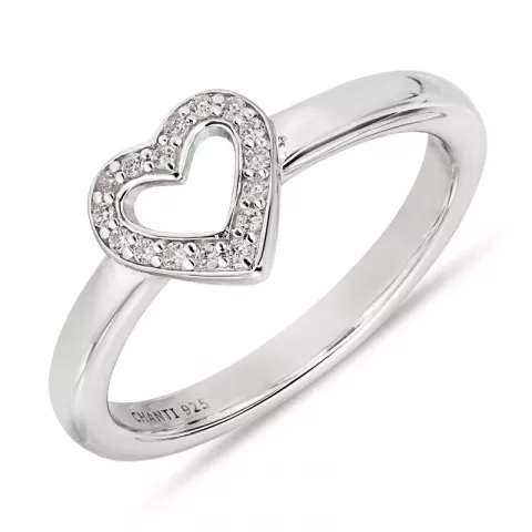 Herz Zirkon Ring aus Silber