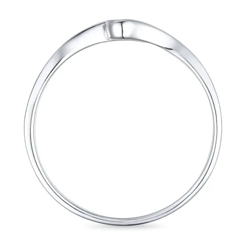 Diamant Ring in 9 Karat Weißgold 0,02 ct