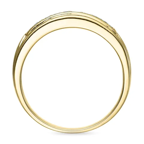 Diamant ring in 9 karat gold 0,07 ct