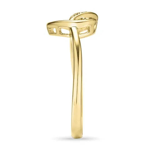 Herz Diamant Ring in 9 Karat Gold 0,008 ct