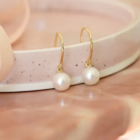 Perle Ohrringe in 9 Karat Gold