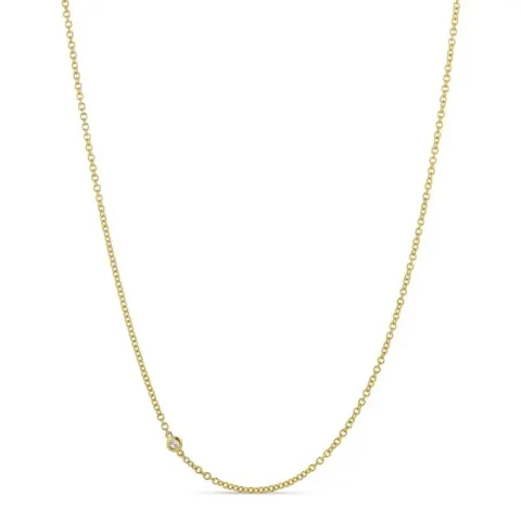 45 cm Halskette mit Anhänger aus 9 Karat Gold 0,05 ct