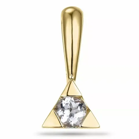 Morganit anhänger in 9 karat gold 0,15 ct