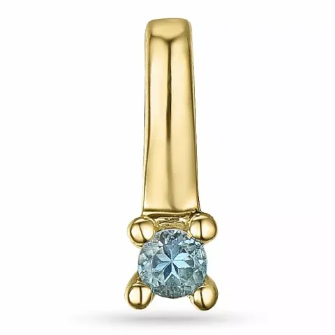 Topas anhänger in 9 karat gold 0,06 ct