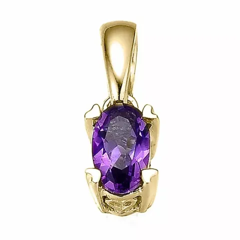 Amethyst Solitäranhänger in 9 karat Gold 0,25 ct ct