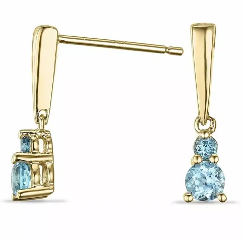 Topas ohrringe in 9 karat gold mit topasen und topasen