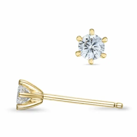 2 x 0,13 ct Kampagne - Diamant Ohrstecker in 14 Karat Gold mit Diamant