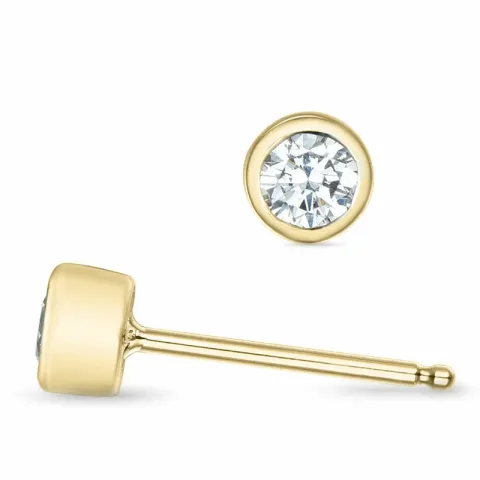 2 x 0,15 ct Kampagne - Brillantohrringen in 14 Karat Gold mit Diamant
